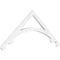 Ekena Millwork Pitch Legacy Architectural Grade PVC Gable Pediment, 36"W x 15"H x 1"P (10/12) GPP036X015X100LEG - alternate 1